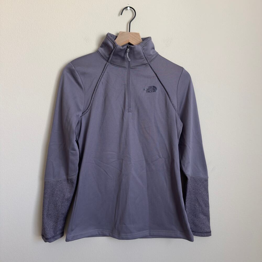 The North Face Womens Purple Quarter Zip Longsleeve Jacket Outdoor Size Medium
